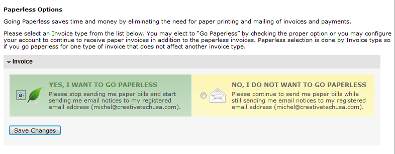 att paperless billing wheres my account number