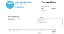 Purchase Order Printing